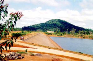 Reservoir system of Vinh Son Hydropower Works (Weir A)