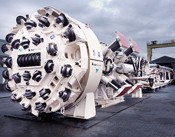 Tunnel boring machine for the construction hydroelectric Da Nhim expansion