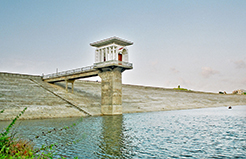 Earth dam - Dong Tron Reservoir