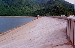 Earth dam - My Binh Reservoir