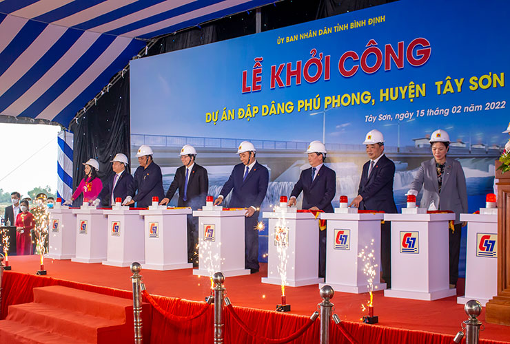 Groundbreaking Ceremony of Phu Phong Weir Dam project