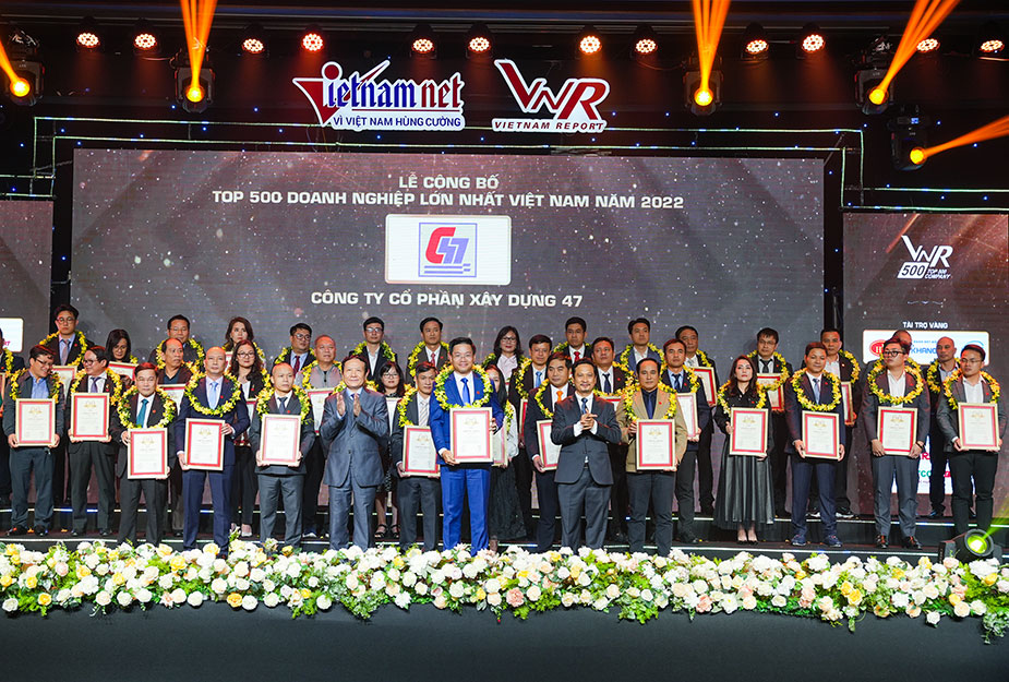C47 liên tiếp 15 năm đạt Top 500 Doanh nghiệp tư nhân lớn nhất Việt Nam (VNR500)