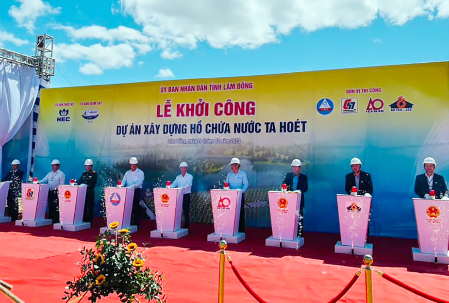 Groundbreaking Ceremony for Ta Hoet Reservoir Project – C47 as a member of the project Joint Venture Contractor