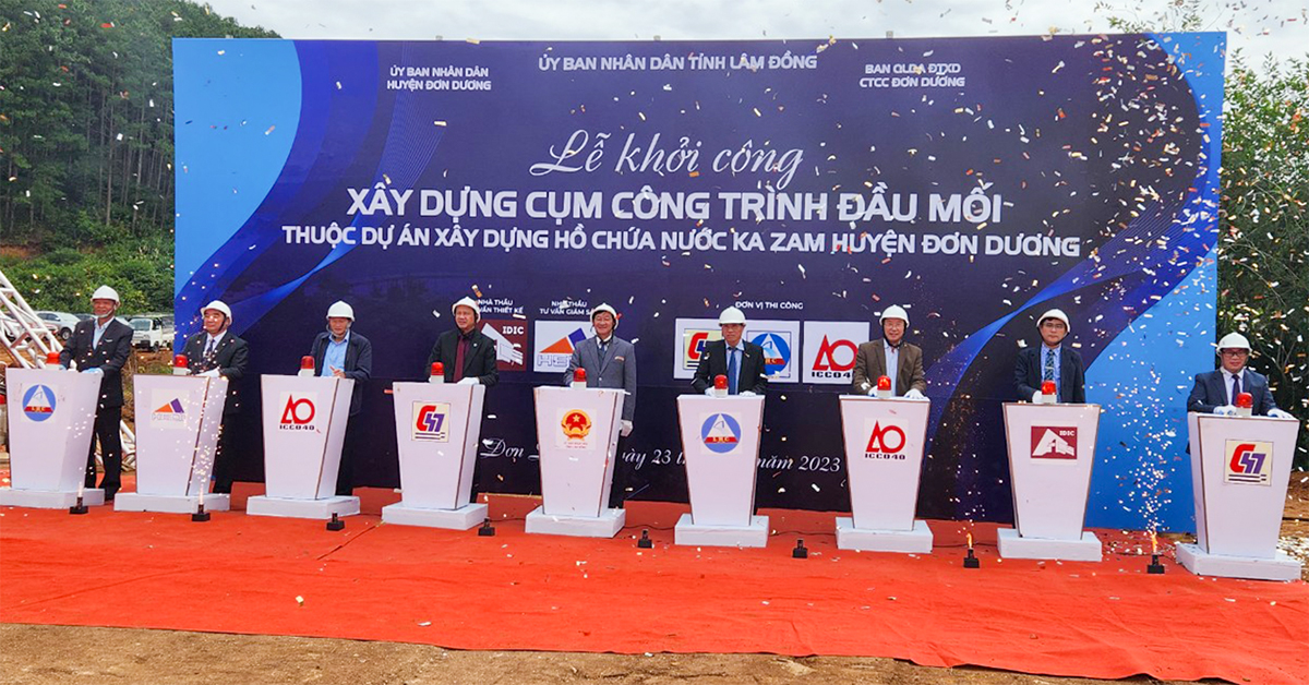 Lễ khởi công xây dựng Cụm công trình đầu mối - Dự án xây dựng Hồ chứa nước Ka Zam huyện Đơn Dương