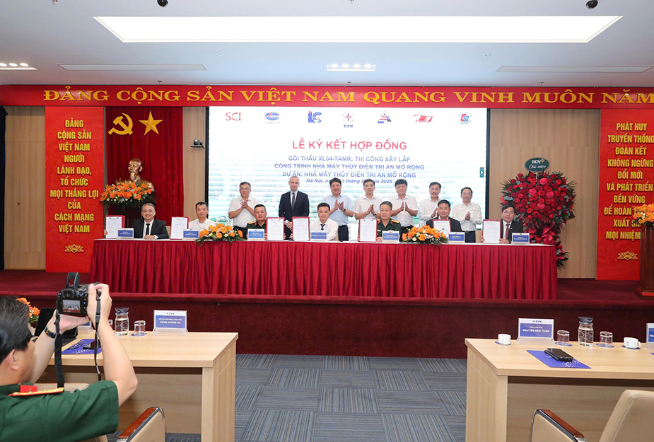 C47 trúng thầu và ký kết hợp đồng thi công gói thầu XL04-TAMR: Thi công xây lắp công trình Nhà máy thủy điện Trị An mở rộng, với giá trị hợp đồng là 1.451 tỷ đồng