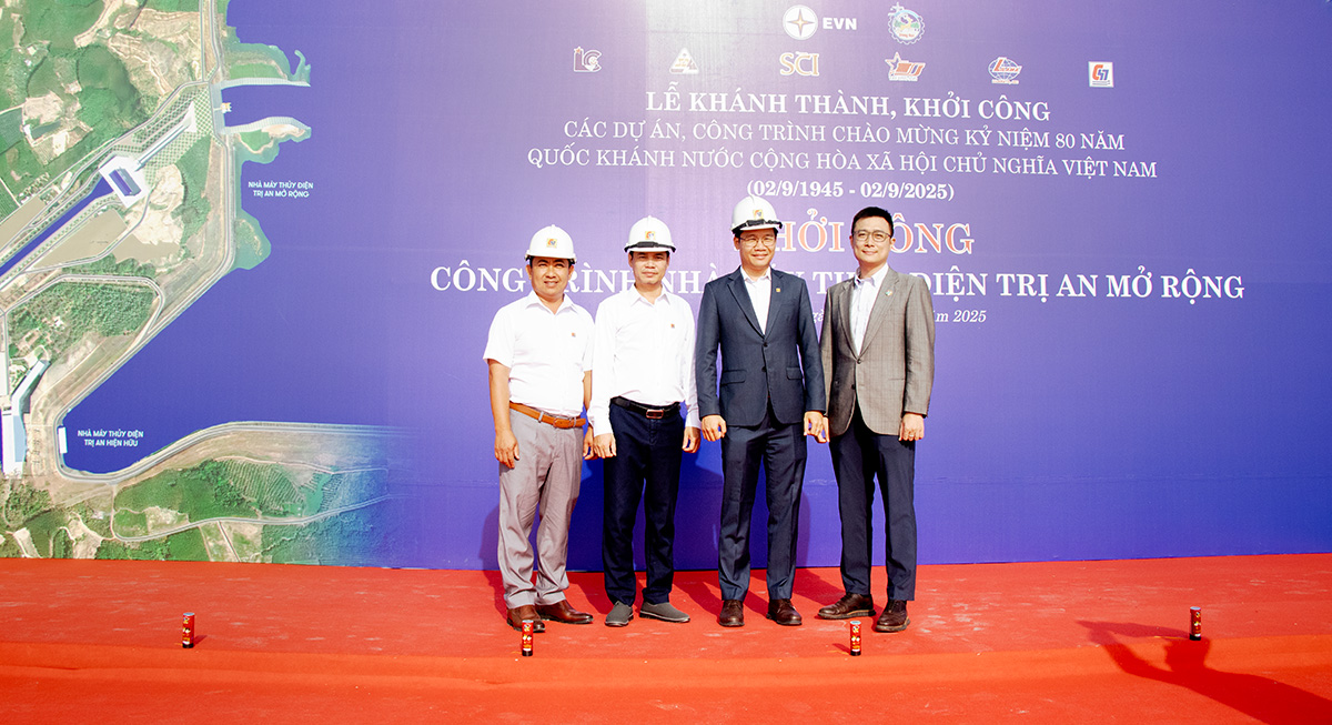 CHAIRMAN OF THE BOARD OF DIRECTORS ATTENDS GROUNDBREAKING CEREMONY OF TRI AN HYDROPOWER EXPANSION PLANT – ONE OF 250 KEY PROJECTS CELEBRATING THE 80TH ANNIVERSARY OF THE AUGUST REVOLUTION AND NATIONAL DAY SEPTEMBER 2