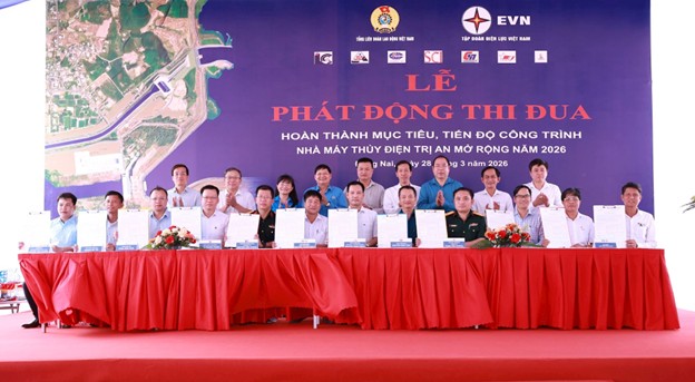 CC47 hiện diện tại 2/3 công trình trọng điểm ngành điện 2026, phát động thi đua tiến tới chào mừng Đại hội đồng Cổ đông thường niên 2026